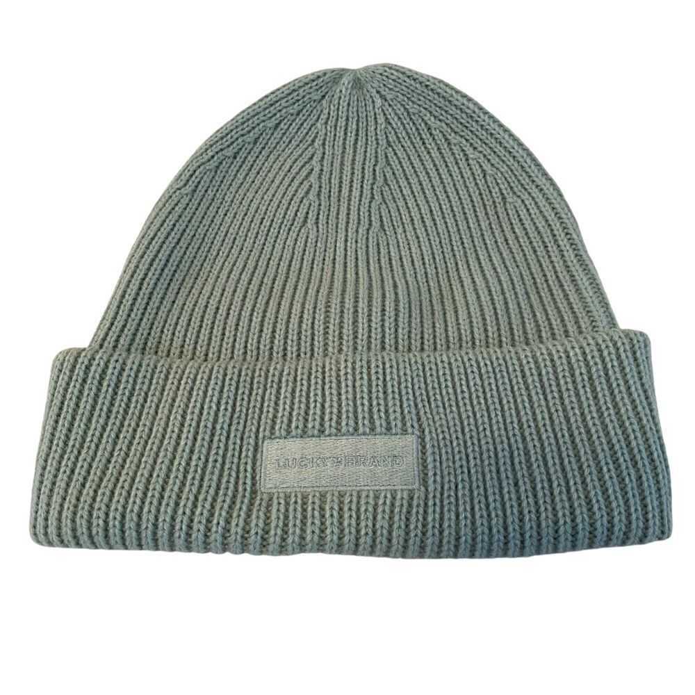 Solid Knit Lucky Brand Unisex Mint Green Beanie